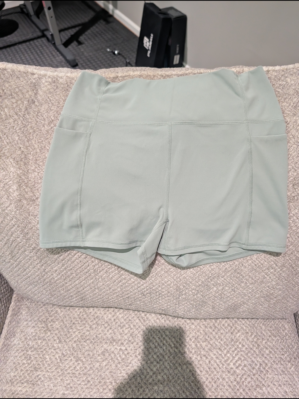 YITTY High-Waist Athletic Shorts - Sage Green